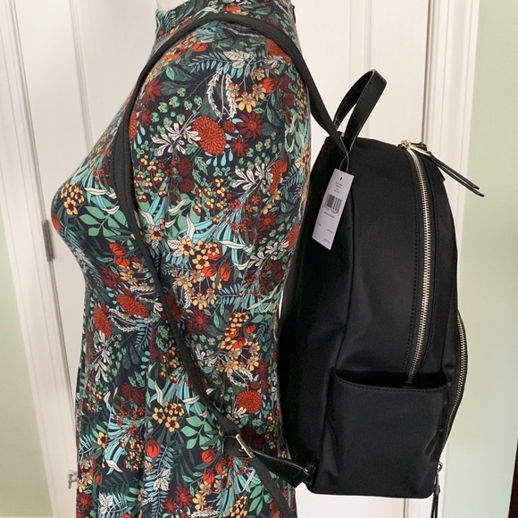 Kate spade Large Backpack dawn black pouch set - Picture 6 of 8